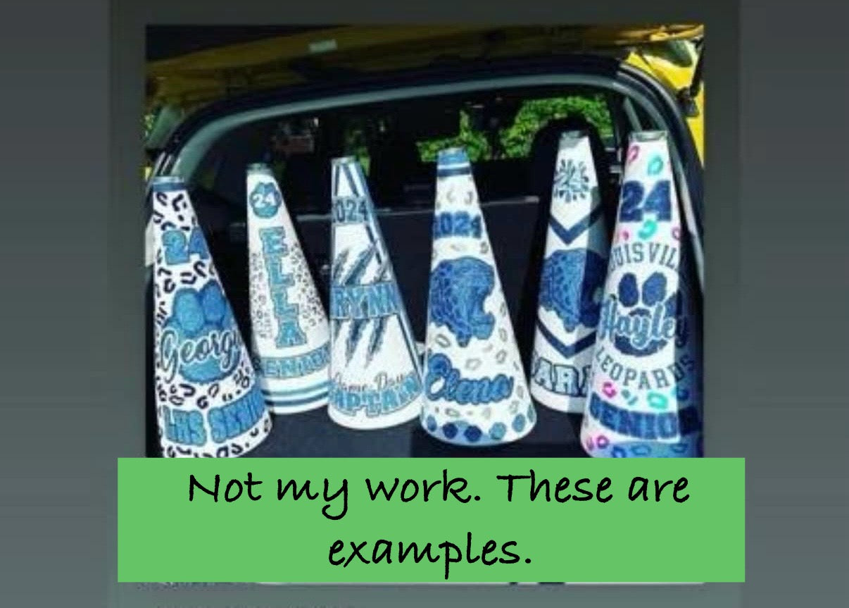 Custom Megaphones for ZHS Cheer