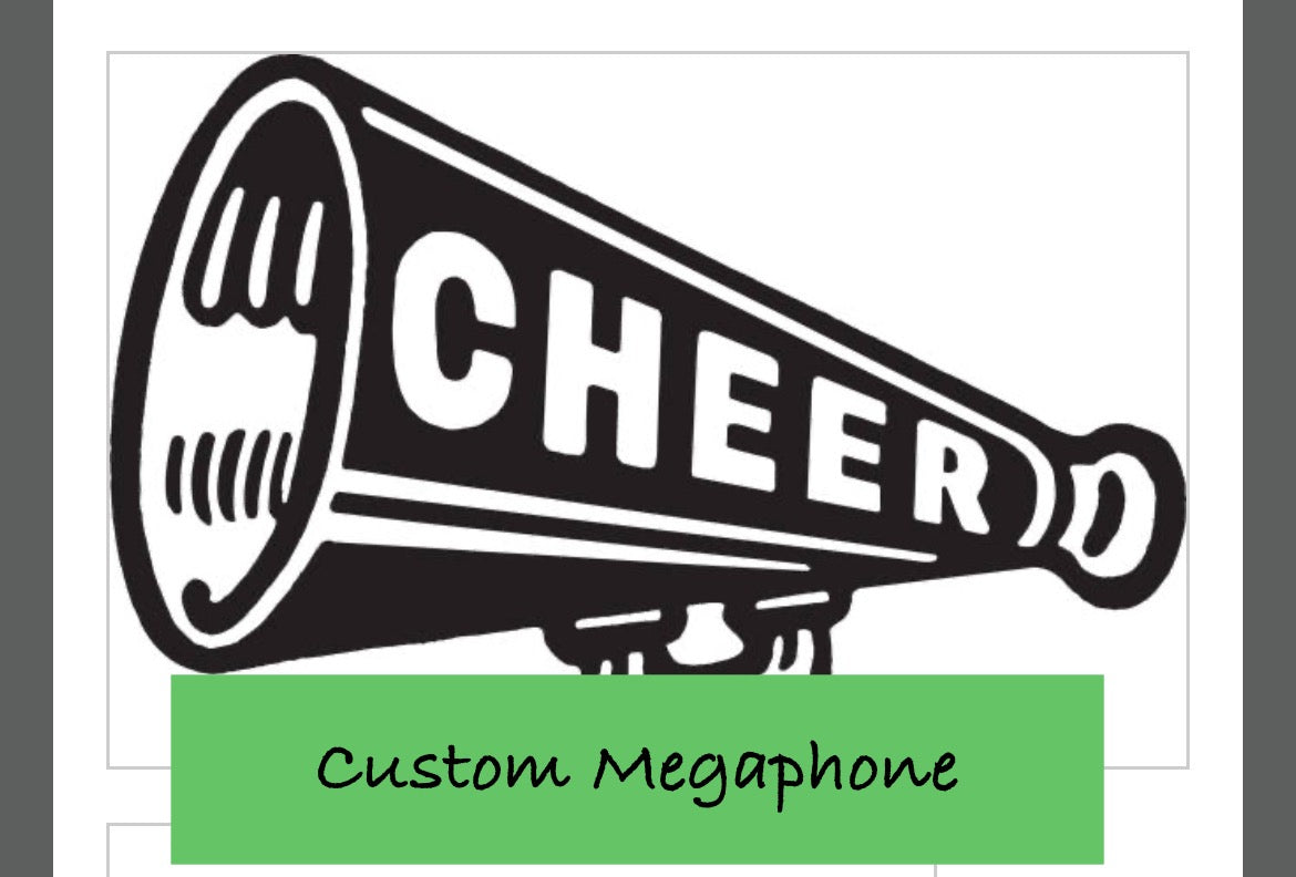 Custom Megaphones for ZHS Cheer