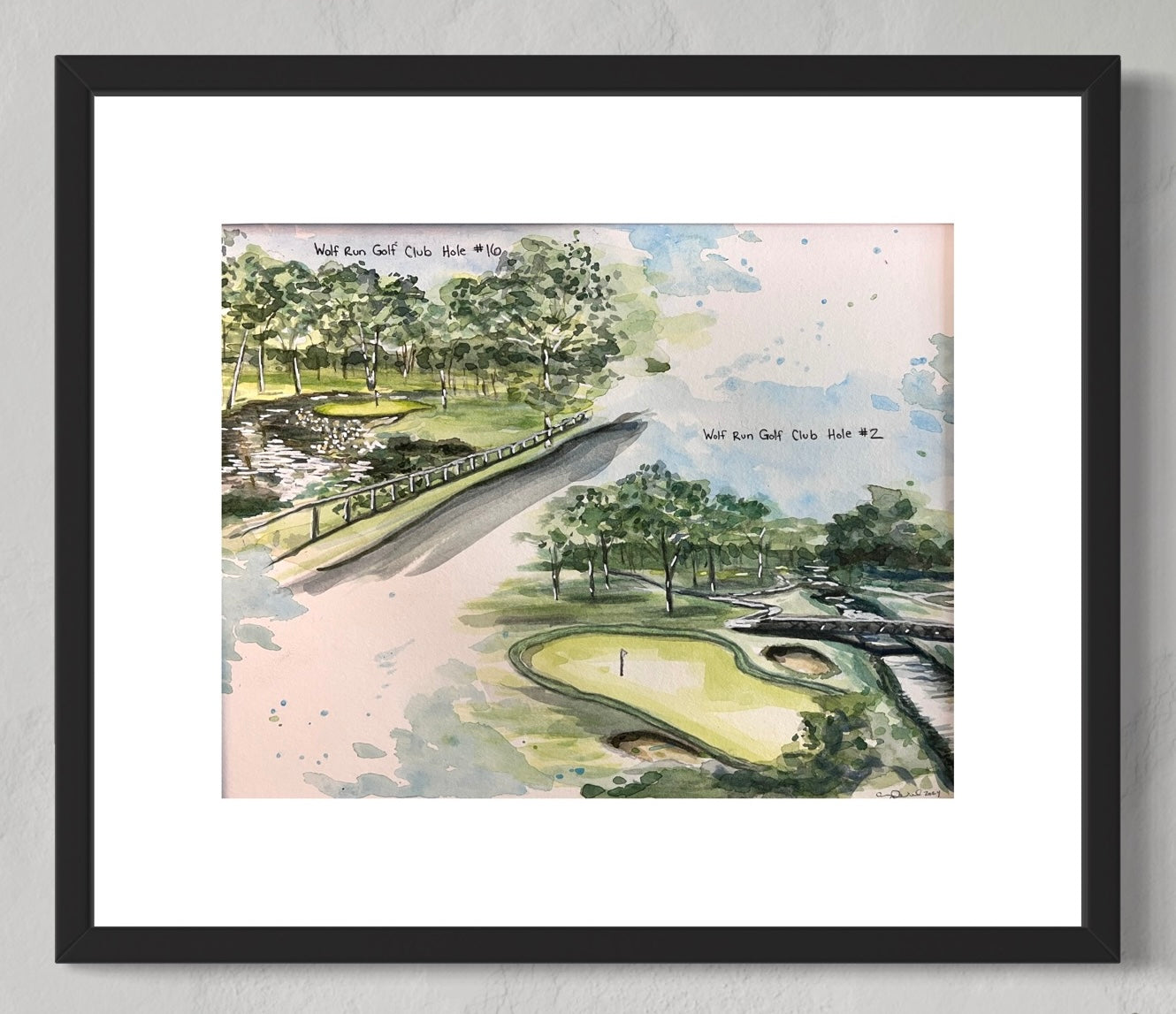 Golf Hole Paintings